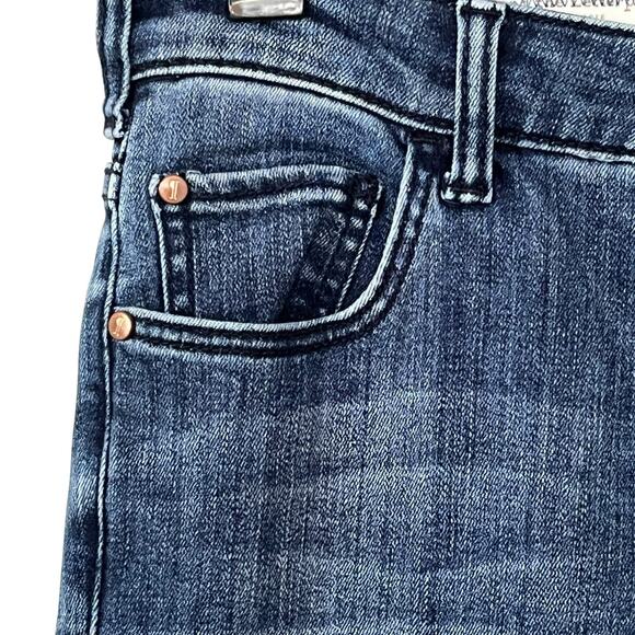 Pilcro Anthropologie Jeans Size 27 Button Hem High-Rise Bootcut Flare Stretch - Picture 8 of 14